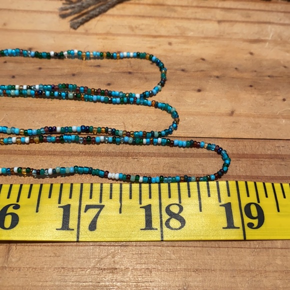 🌼✌️🌼 ‼️ BLUE SKY SEED BEED NECKLACES ‼️ - Picture 9 of 11